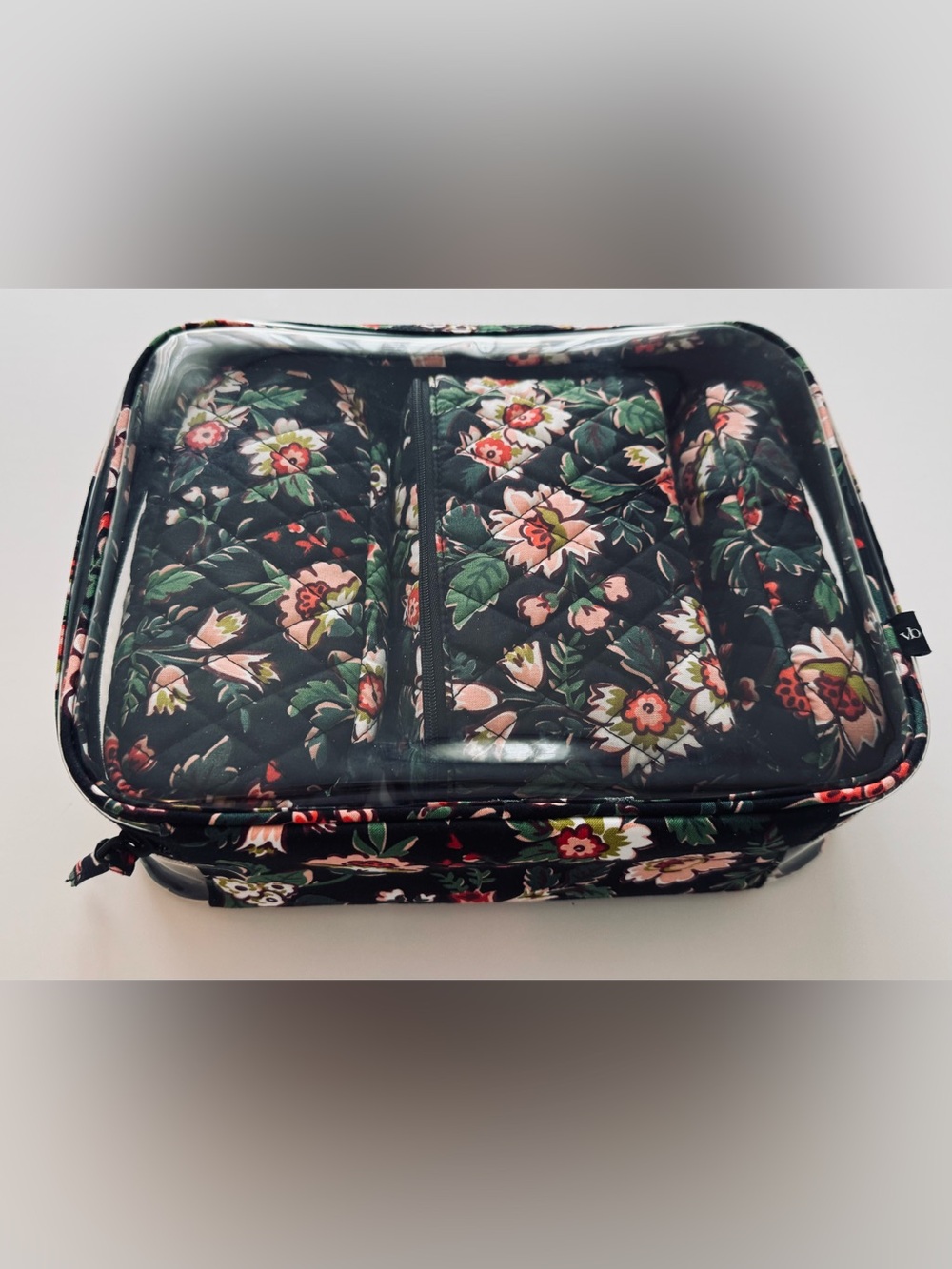 Vera Bradley Four Piece Cosmetic Travel Organizer Set Makeup Hidden Hearts